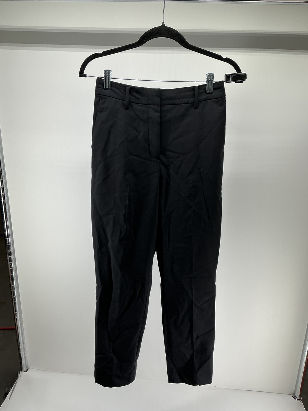 Italian Wool Slim Leg Ankle Pants